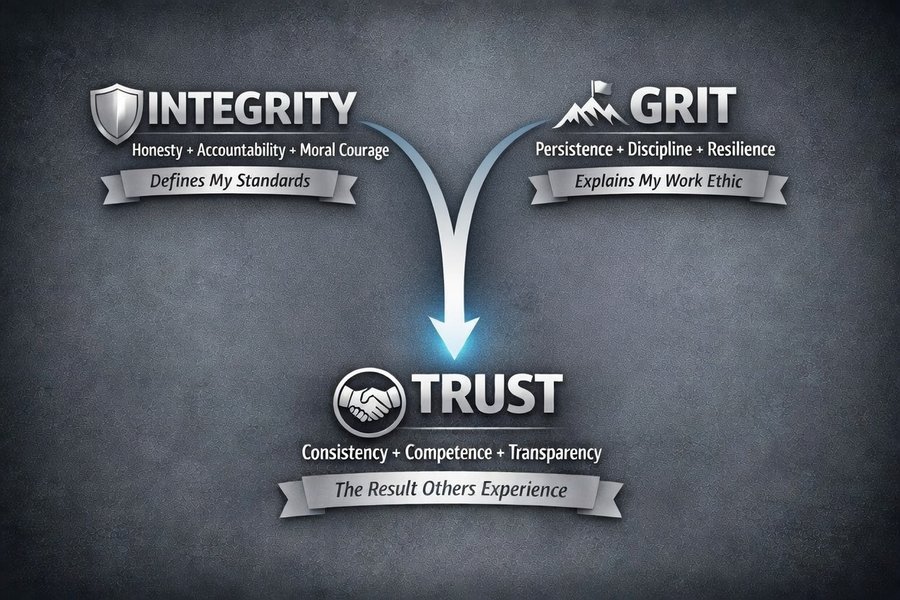 Integrity plus Grit equals Trust: Terry Ocana principles